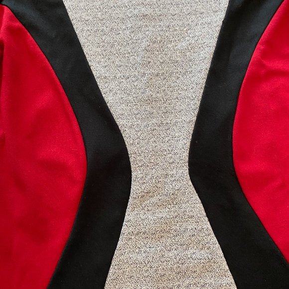 Red Black Grey Short Sleeves Top Small - Picture 3 of 4